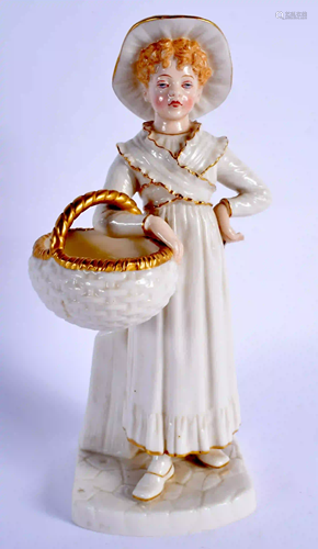 Royal Worcester Hadley figure of a with brimmed hat