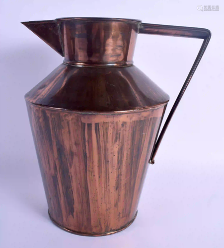 AN ARTS AND CRAFTS PERRY & CO COPPER JUG in the manner