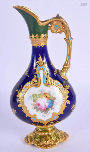 A LOVELY ROYAL CROWN DEBRY PORCELAIN EWER by Desire