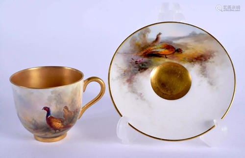 Royal Worcester demi tasse coffee cup and saucer