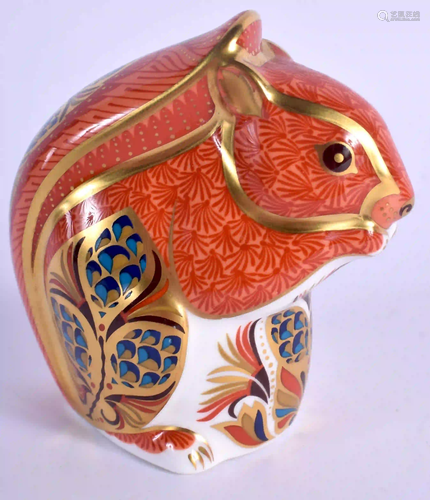 Royal Crown Derby paperweight Red Squirrel. 9cm high.