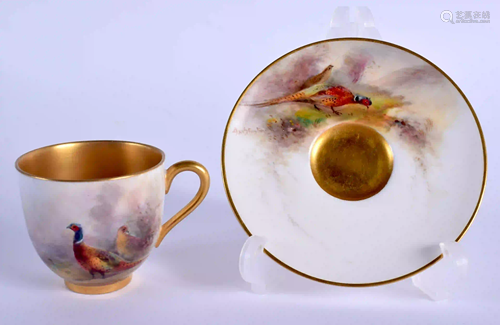 Royal Worcester demi tasse coffee cup and saucer