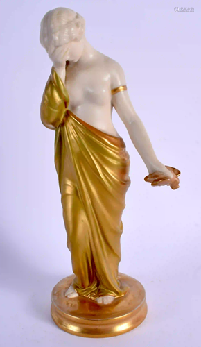 Royal Worcester figure of Sorrow, with bone body and