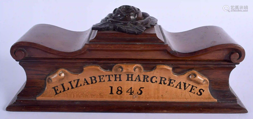 A RARE 19TH CENTURY ELIZABETH HARGREAVES 1845