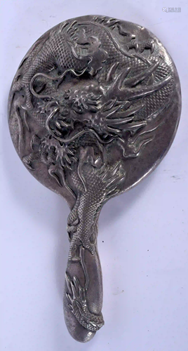 A 19TH CENTURY JAPANESE MEIJI PERIOD HAMMERED SILVER