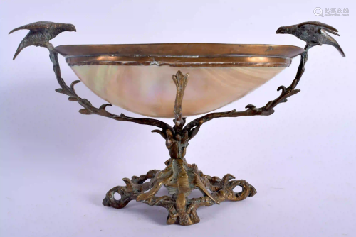A 19TH CENTURY FRENCH PALAIS ROYALE MOTHER OF PEARL
