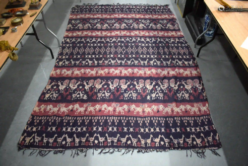 A LARGE AFGHAN KHAT TEXTILE. 225 cm x 185 cm.