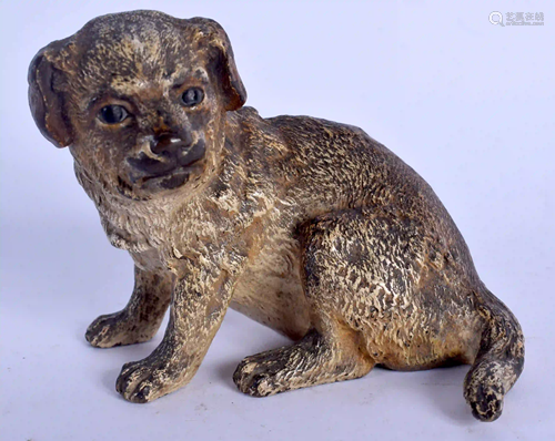 A 19TH CENTURY AUSTRIAN COLD PAINTED BRONZE FIGURE OF A