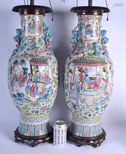 A LARGE 19TH CENTURY CHINESE CANTON FAMILLE ROSE V…