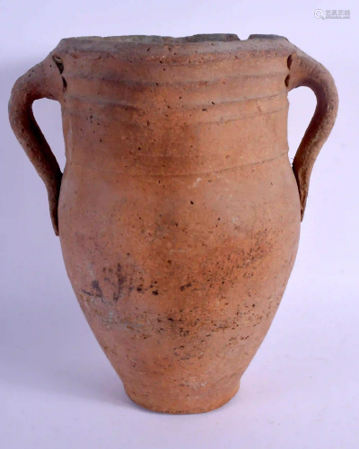 A MIDDLE EASTERN IRANIAN 10TH CENTURY POTTERY VASE. 30