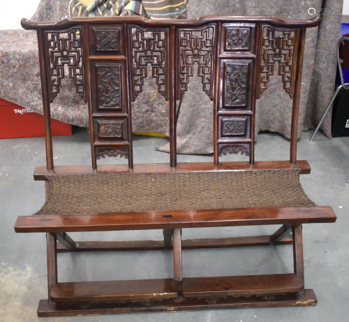 A VERY RARE EARLY 20TH CENTURY CHINESE HONGMU FOLDI…