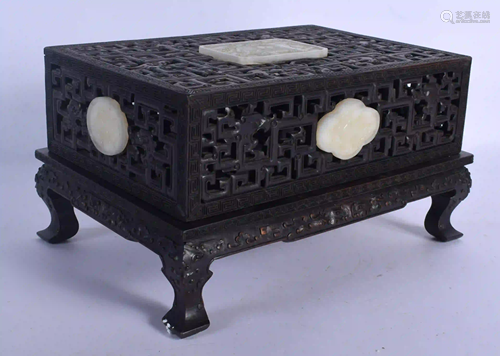 AN EARLY 20TH CENTURY CHINESE CARVED HARDWOOD AN…