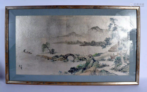 A PAIR OF EARLY 20TH CENTURY CHINESE INK WORK