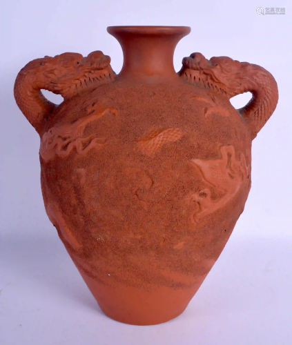 A 19TH CENTURY JAPANESE MEIJI PERIOD REDWARE TOKONAME