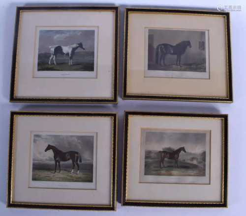 A LARGE SET OF ANTIQUE FRAMED EQUESTRIAN PRIZED