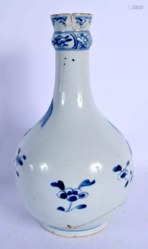 AN 18TH CENTURY CHINESE EXPORT BLUE AND WHITE WATER