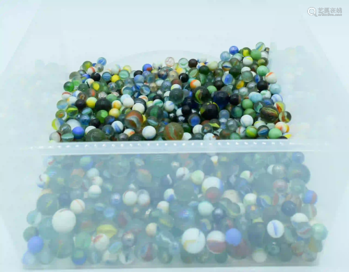 A Large collection of Marbles. (qty)
