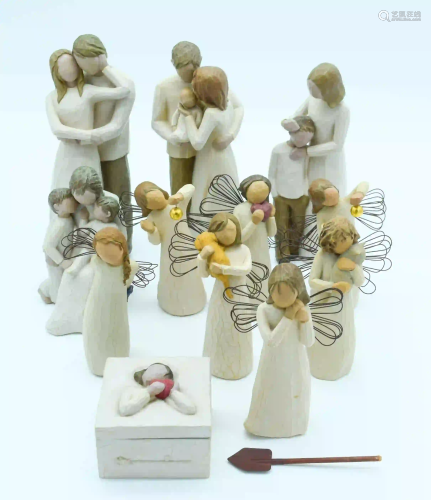 Collection of Willow tree figures 23cm (12).
