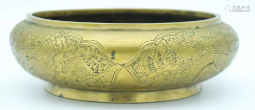 A 19th C Chinese bronze censer with Xuan De decorated
