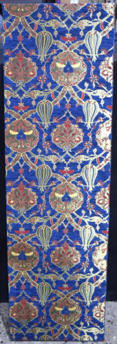 A large Turkish fabric panel 40 x 139cm .