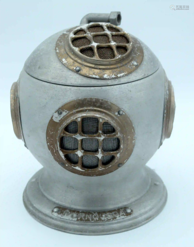A vintage ice bucket in the shape of a divers helmet 31