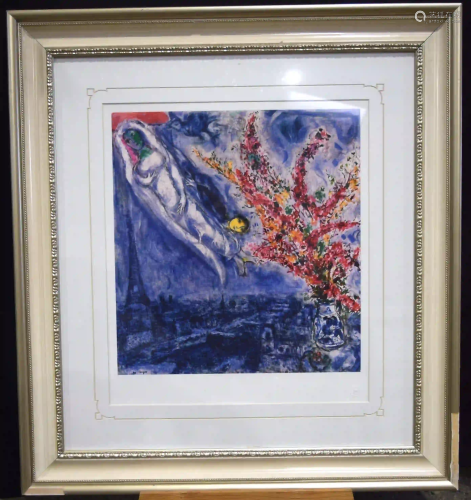 A Framed limited edition Gouttelette by Chagall 1/50 50