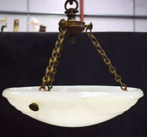 A Vintage Jefferson Moonstone hanging light fitting 38