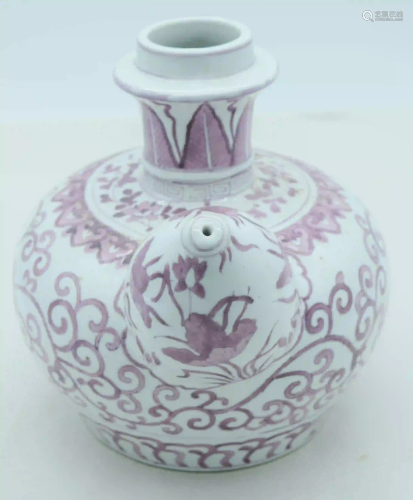 A Chinese ceramic Kendi 25 x 27cm.