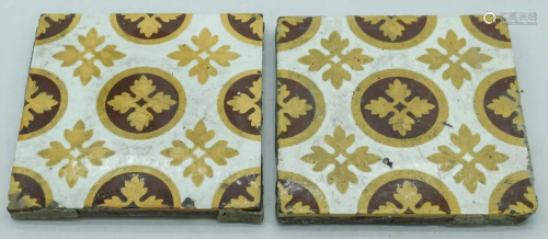 Two Victorian Tiles 15 x 15cm (2).