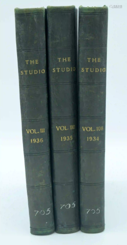 Three volumes of the Studio reference books No 108,110