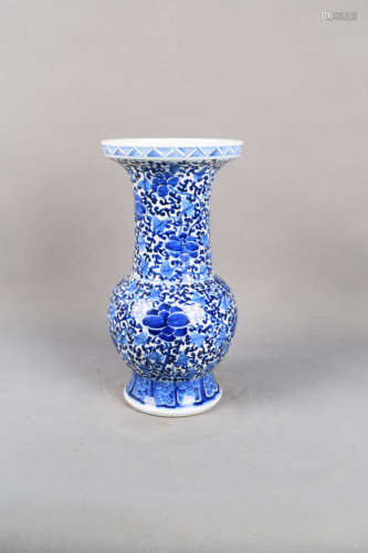 A Blue and White Porcelain Vase