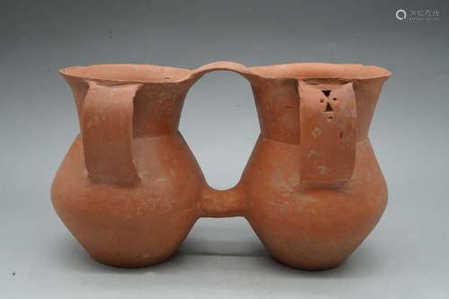 An Ancient Ceramic Double-connected Jar