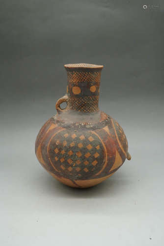 A Single-eared Ancient Ceramic Vase