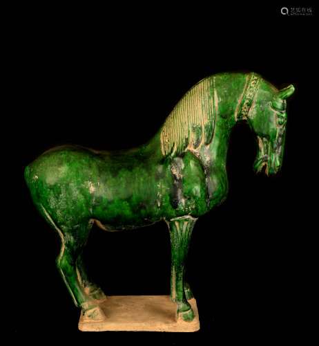 綠釉馬