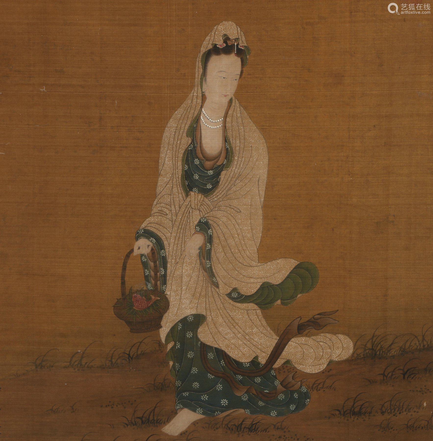 丁观鹏观音