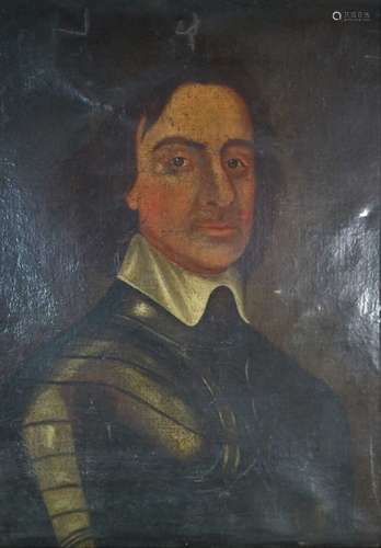 After Adriaen Hannemann, Portrait of Oliver Cromwell oil on canvas