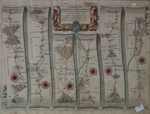 Two 17th century, or later, strip maps