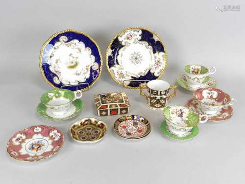 A group of Royal Crown Derby Imari and Coalport porcelainlate 19th/20th centurycomprising imari