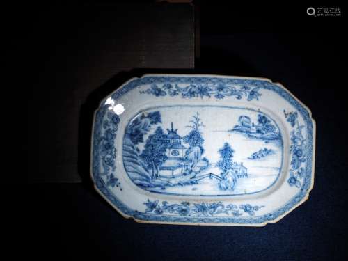唐物 吳州染付青花皿 A Blue and White Porcelain Plate