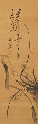 A Chinese Painting 鄭燮款 蘭草