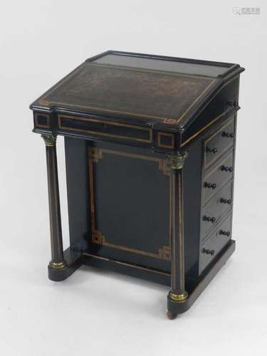 An Aesthetic period, ebonised Davenport