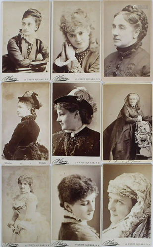 COLLECTION OF CARTES DE-VISITE HISTORIC ACTRESSES