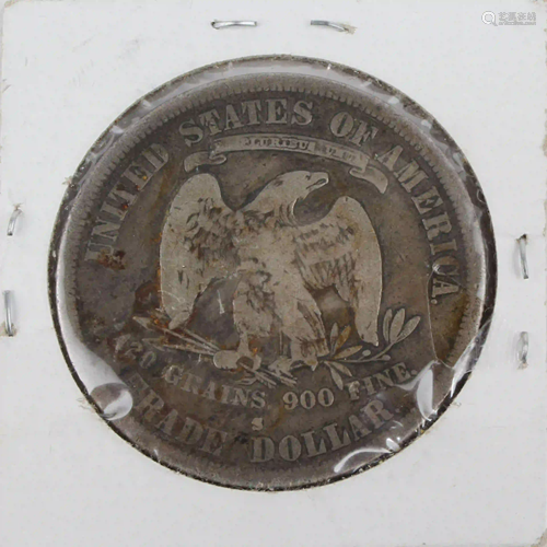 TRADE DOLLAR 1877-S SEATED LIBERTY