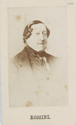 GIOACHINO ROSSINI CARTES DE-VISITE PHOTOGRAPH CARD