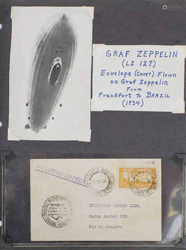 GRAF ZEPPELIN LZ127 FLOWN POSTAGE STAMPED ENVELOPE