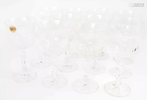 SETS OF CRYSTAL WINE GLASSES CRISTALLERIE ZWEISEL