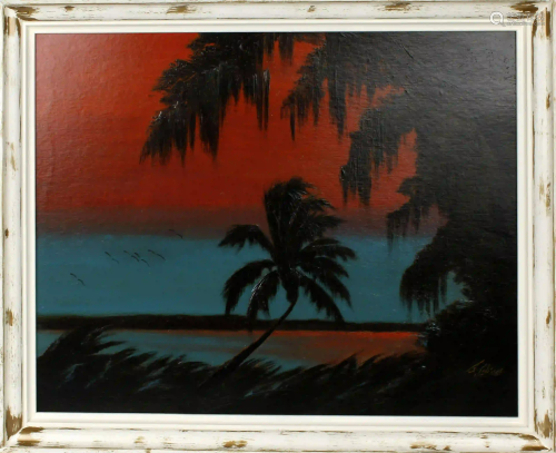 JAMES GIBSON FLORIDA HIGHWAYMEN RED SUNSET