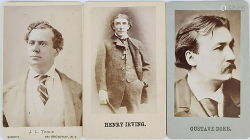 COLLECTION OF CARTES DE-VISITE ACTORS & ARTISTS