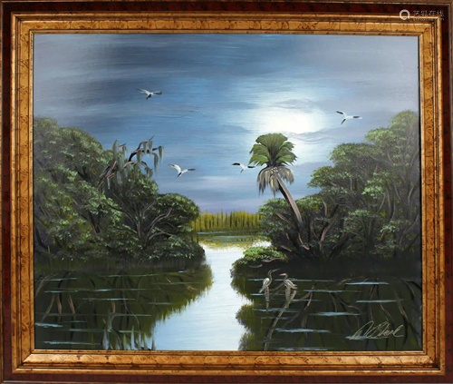 AL BLACK FLORIDA HIGHWAYMEN MOONRISE OVER W…