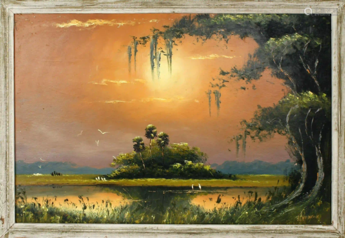 LEMUEL NEWTON FLORIDA HIGHWAYMEN ORANGE SKY